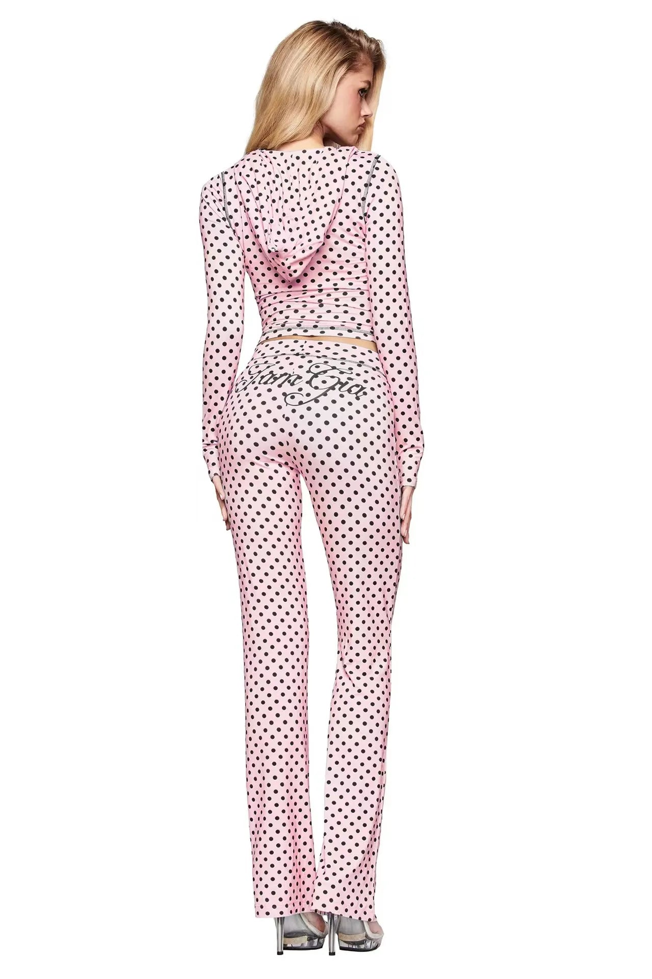 Gia Slim Fit Hooded Tracksuit – Zip-Up Jacket & Pants Set