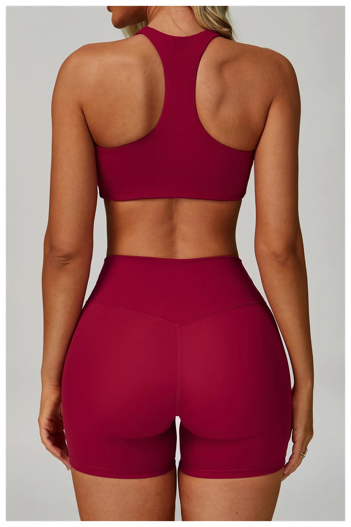 Women’s 2–3 Piece Yoga Set – Sports Bra, High-Waist Shorts & Leggings