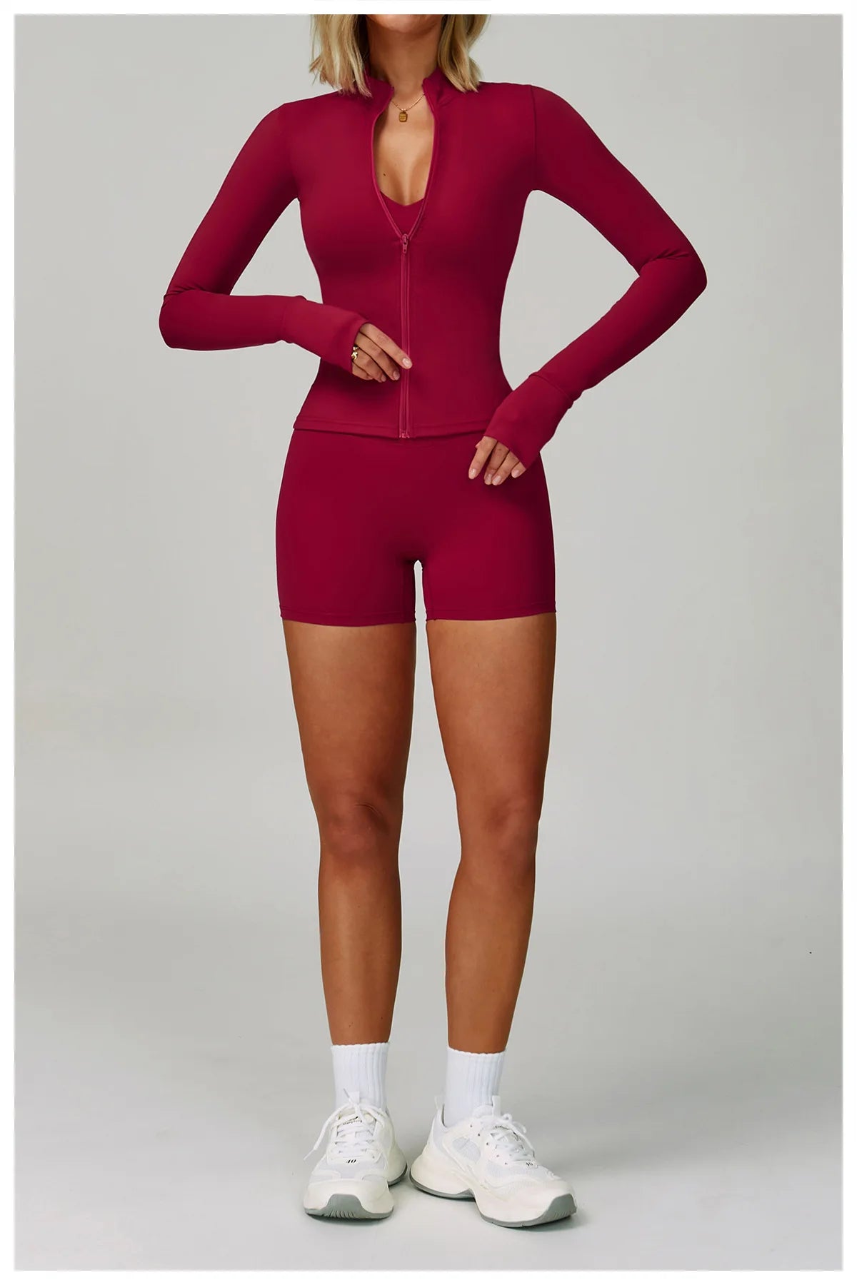 Women’s 2–3 Piece Yoga Set – Sports Bra, High-Waist Shorts & Leggings