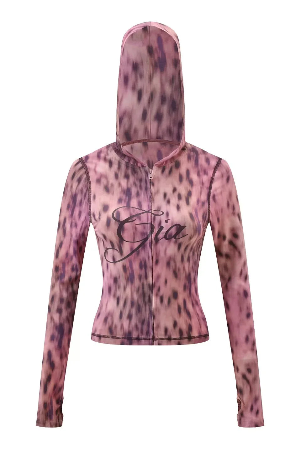 Gia Slim Fit Hooded Tracksuit – Zip-Up Jacket & Pants Set