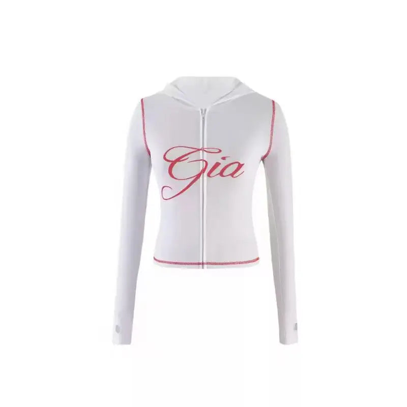 Gia Slim Fit Hooded Tracksuit – Zip-Up Jacket & Pants Set