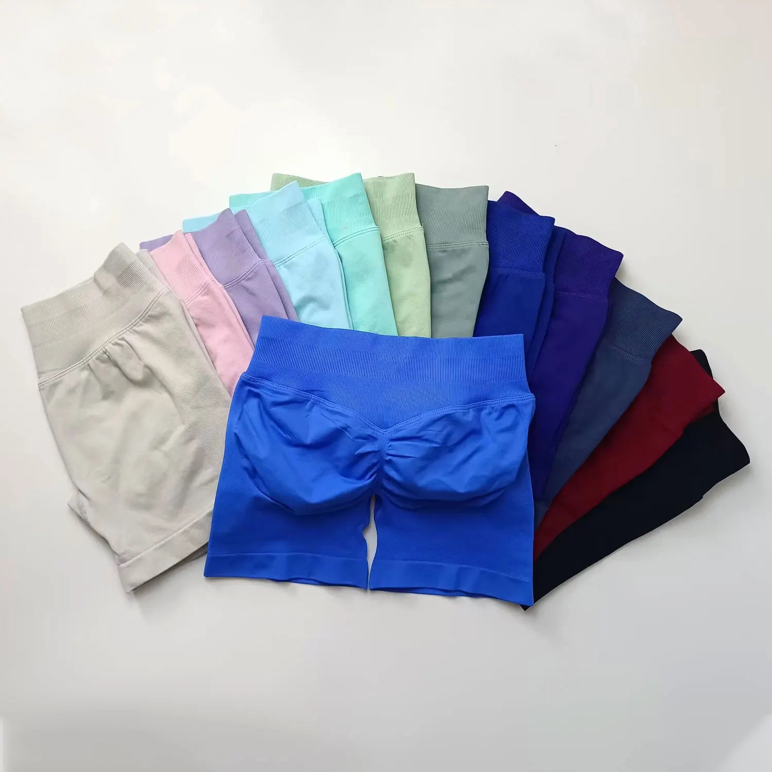 Women’s High-Waist Scrunch Butt Shorts – Seamless Workout Shorts