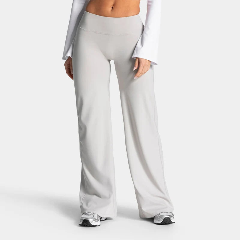 Women’s Scrunch Butt Wide Leg Pants – High-Waisted Flare Yoga & Lounge Pants