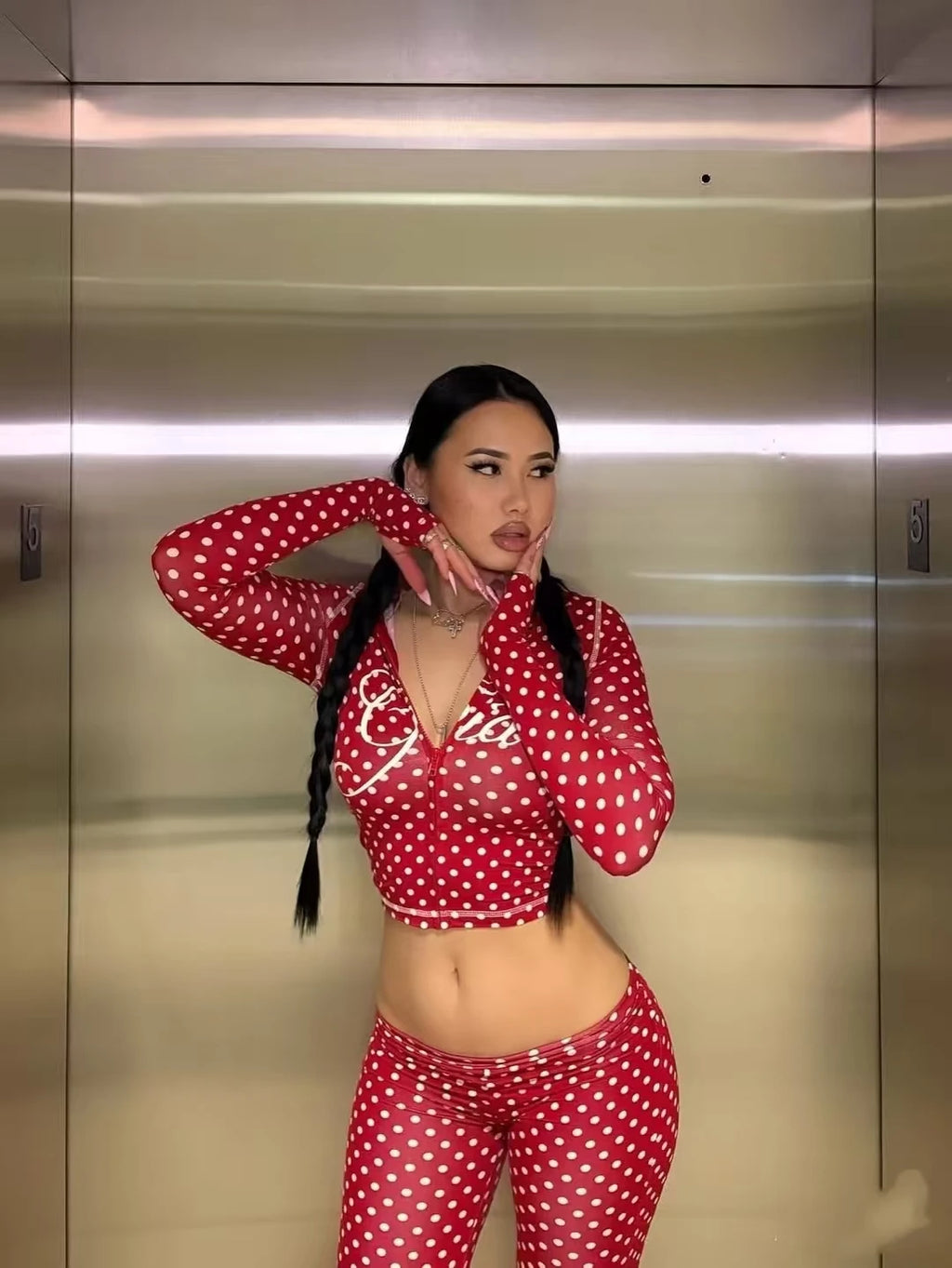 Gia Slim Fit Hooded Tracksuit – Zip-Up Jacket & Pants Set